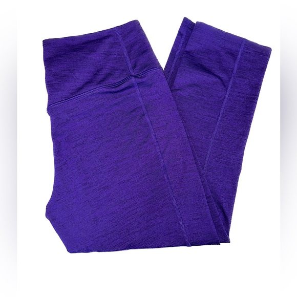 Nike dri fit cropped running leggings small deep purple - Picture 2 of 6
